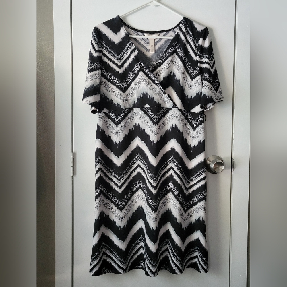 Ma Cherie chevron maternity dress